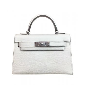 Hermes Kelly Bag 19 Epsom Leather White